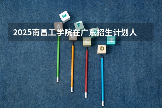 2025南昌工学院在广东招生计划人数汇总