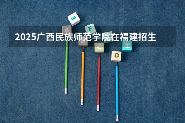 2025广西民族师范学院在福建招生计划人数汇总