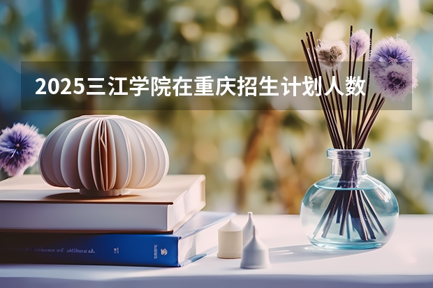 2025三江学院在重庆招生计划人数汇总