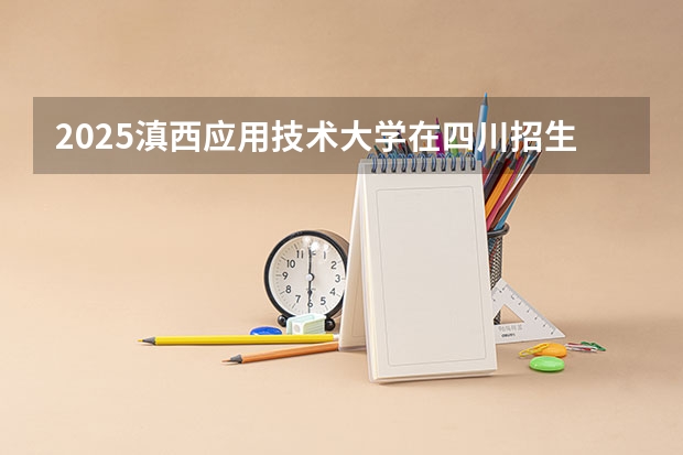 2025滇西应用技术大学在四川招生计划人数汇总