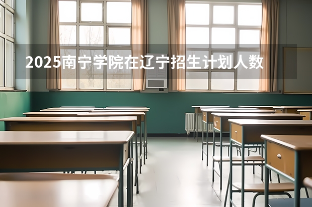 2025南宁学院在辽宁招生计划人数汇总
