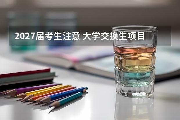 2027届考生注意 大学交换生项目申请方法整理